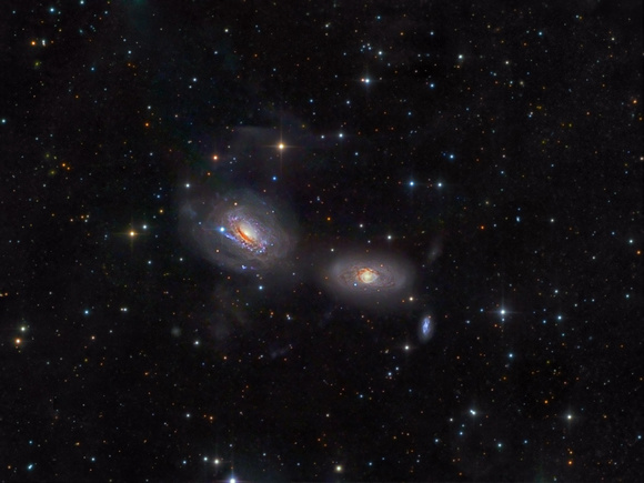 NGC 3169-66-65 Galaaaxy Trio in Sextans